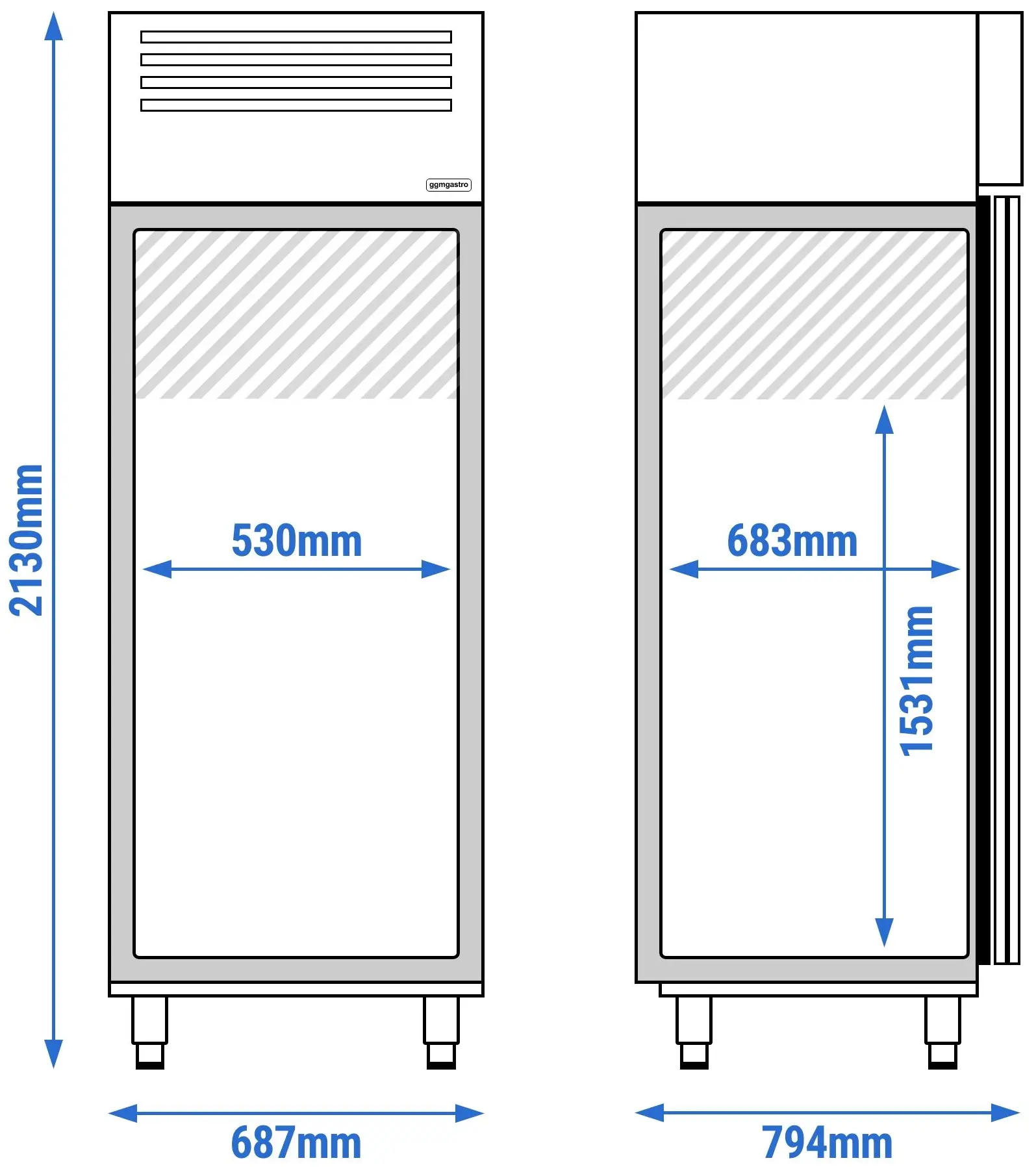 Dulap de congelare GGM Gastro Premium Plus TGI78T1 (Inox) - 10
