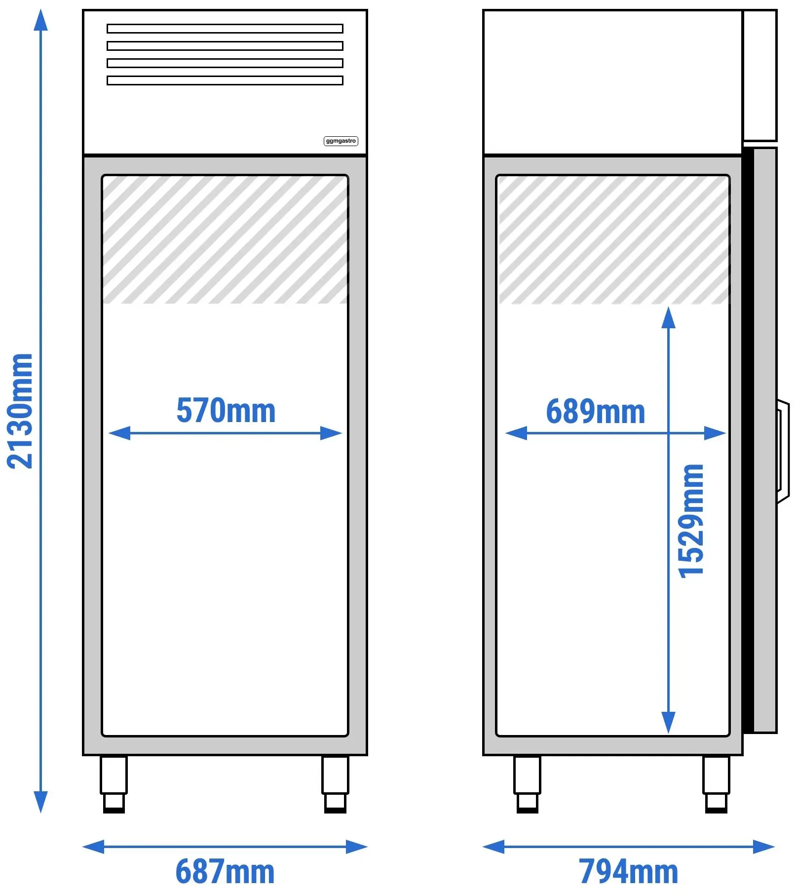Dulap de congelare GGM Gastro Premium Plus TGI78T1G (Inox) - 7