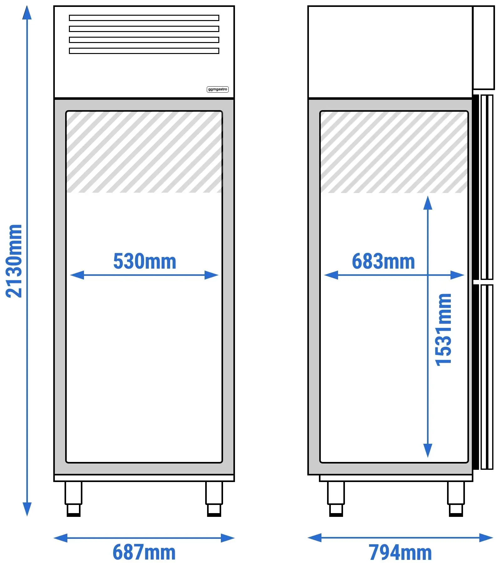 Dulap de congelare GGM Gastro Premium Plus TGI78T2 (Inox) - 10