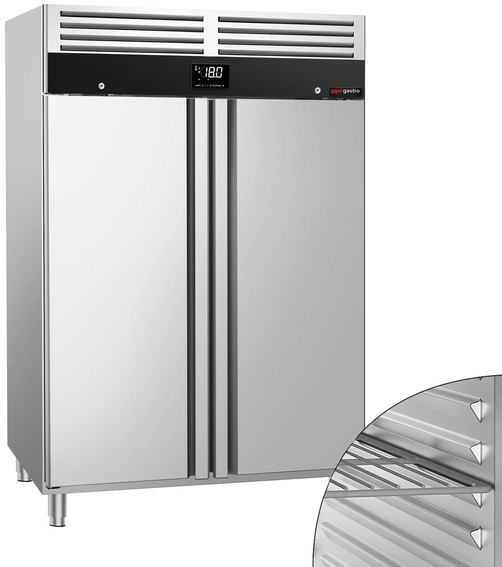 Морозильный шкаф GGM Gastro Premium TC1200NDN (Inox) - 12