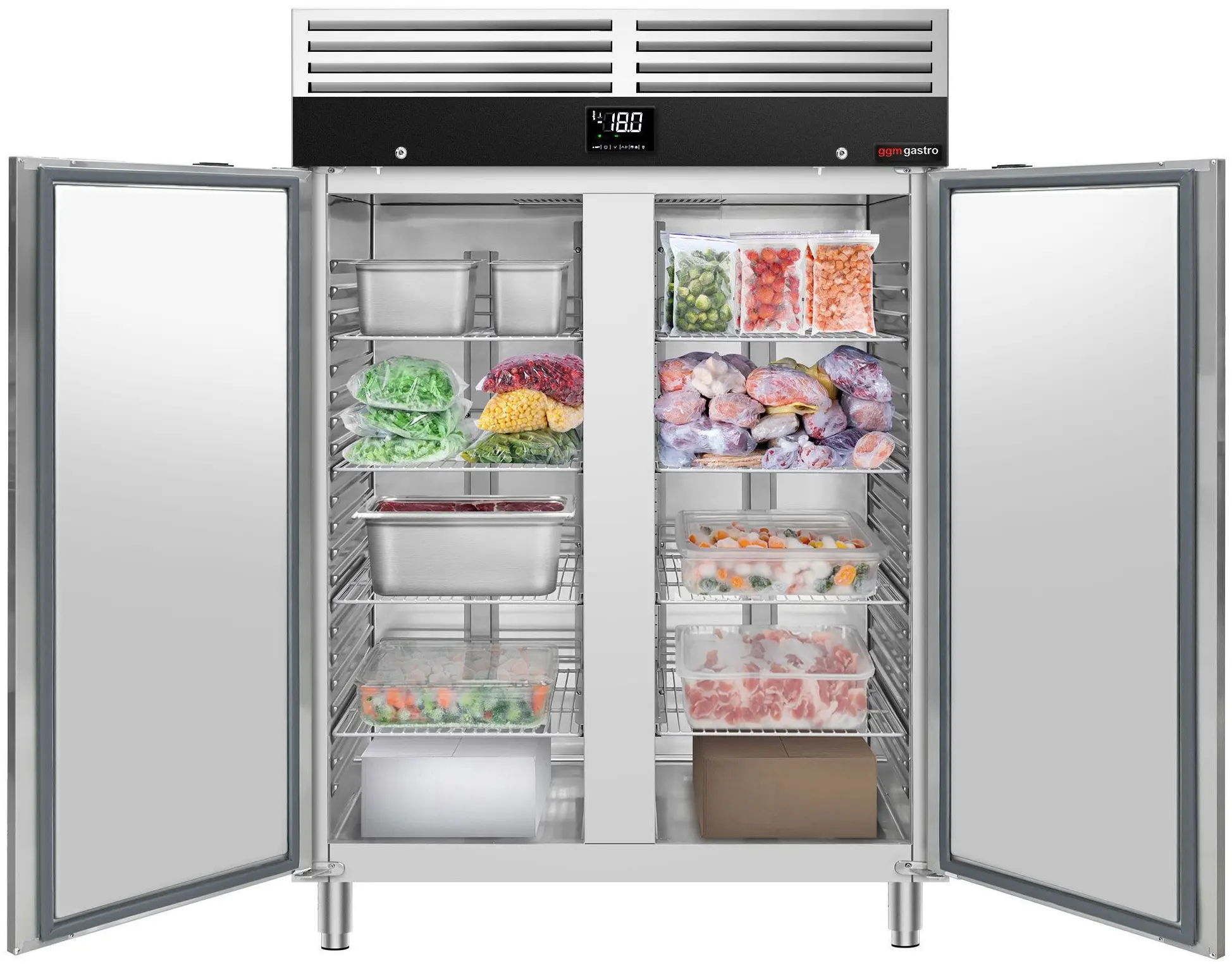 Морозильный шкаф GGM Gastro Premium TC1200NDN (Inox) - 3