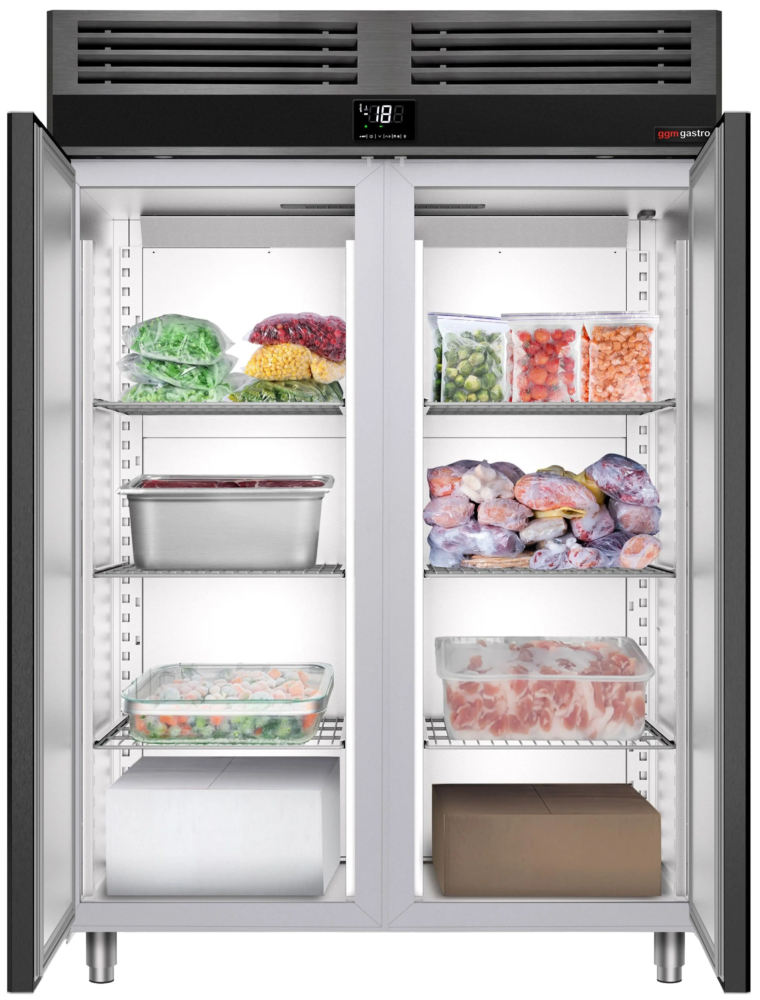 Морозильный шкаф GGM Gastro Premium TF1400B-EF (Anthracite) - 6
