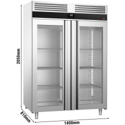 Dulap de congelare GGM Gastro Premium TF1400NDG-EF (Inox) Thumb