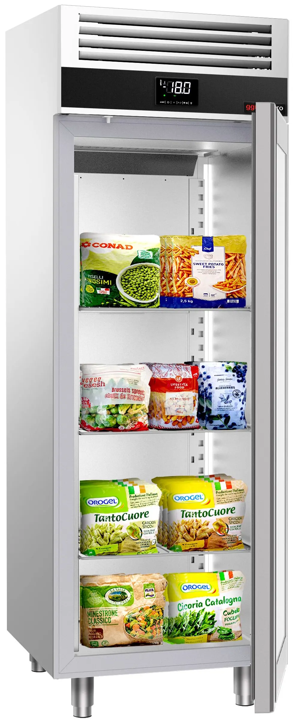 Dulap de congelare GGM Gastro Premium TF700NDG-EF (Inox) - 4