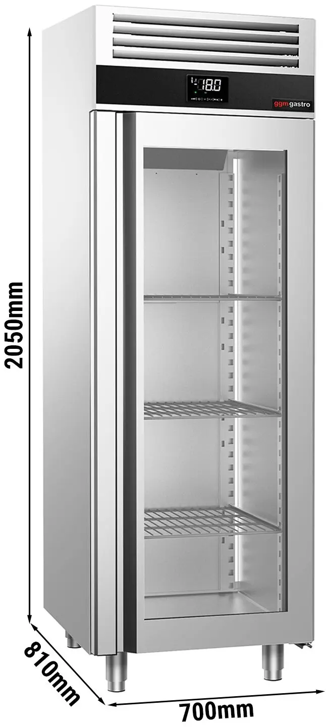 Dulap de congelare GGM Gastro Premium TF700NDG-EF (Inox) - 9