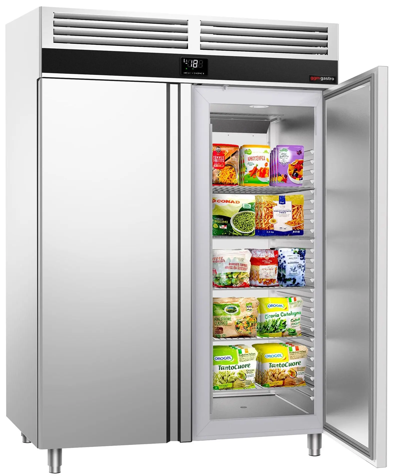 Морозильный шкаф GGM Gastro Premium TKSF1400ET2-EF (Inox) - 2