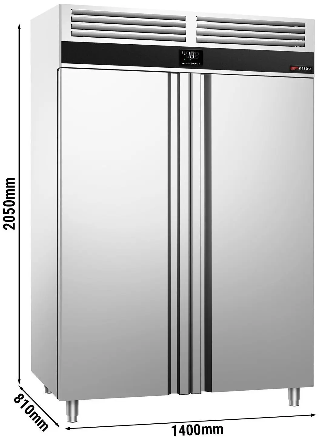 Морозильный шкаф GGM Gastro Premium TKSF1400ET2-EF (Inox) - 9