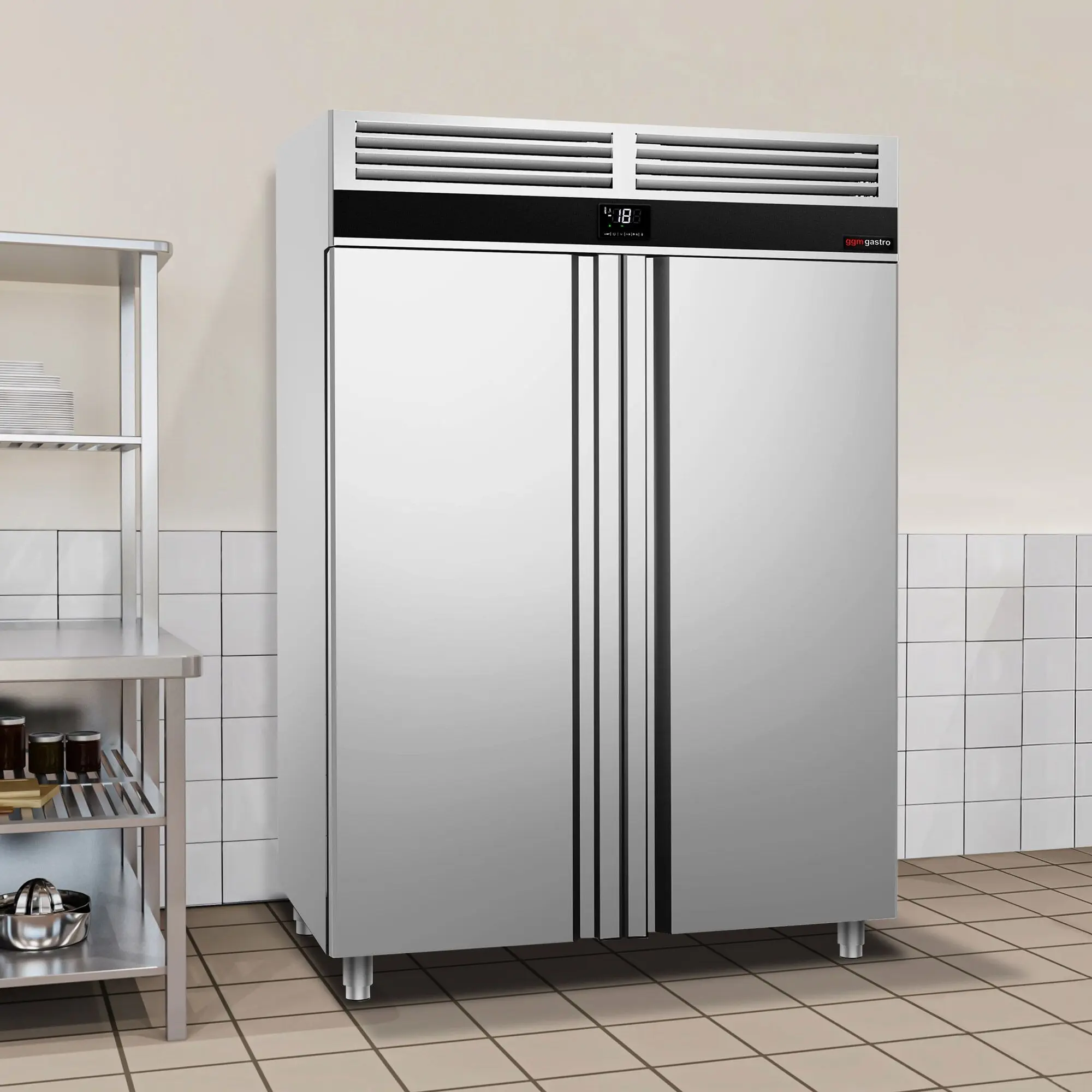 Морозильный шкаф GGM Gastro Premium TKSF1400ET2-EF (Inox) - 10