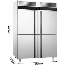 Морозильный шкаф GGM Gastro Premium TKSF1482T (Inox) Thumb