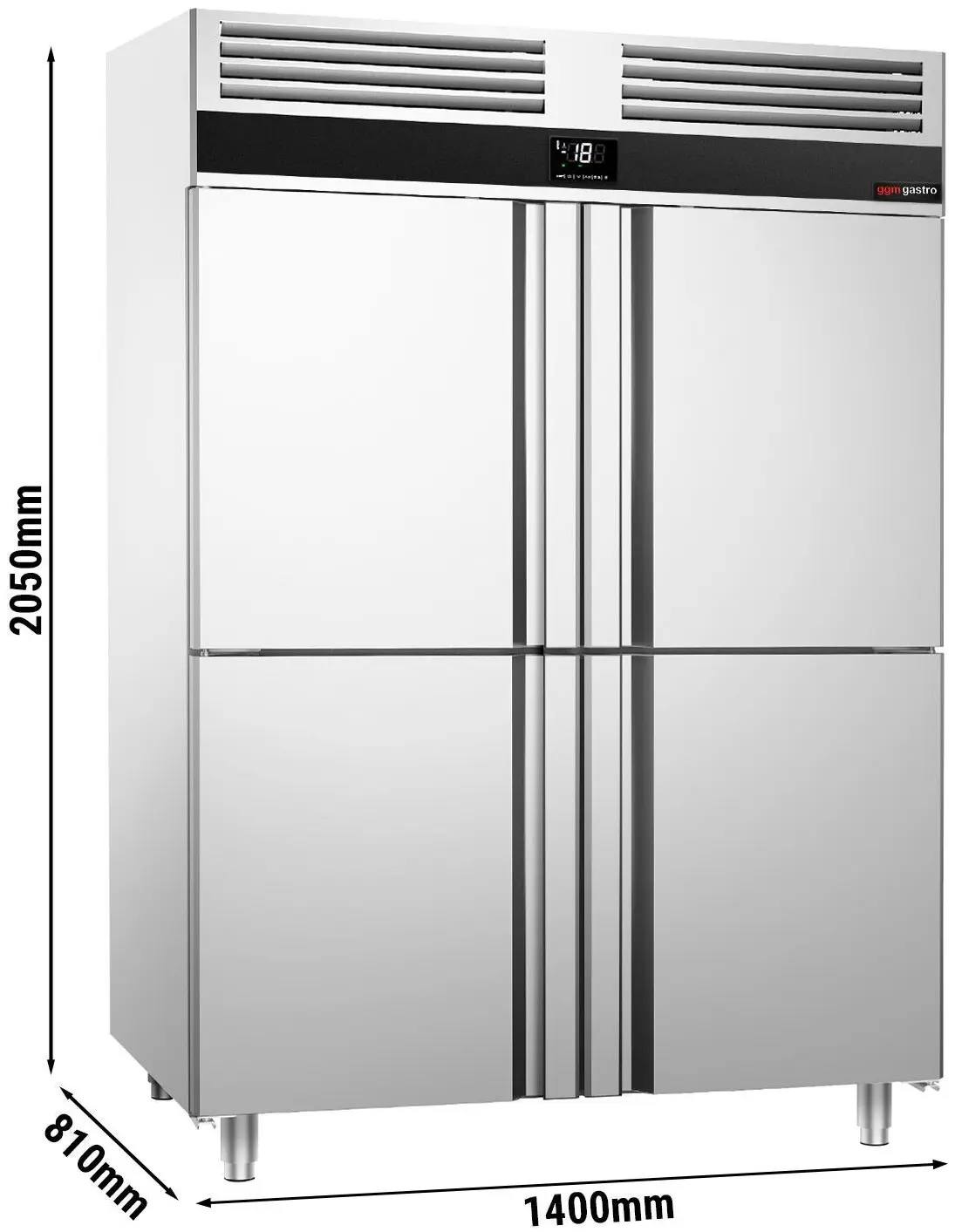 Морозильный шкаф GGM Gastro Premium TKSF1482T (Inox) - 11