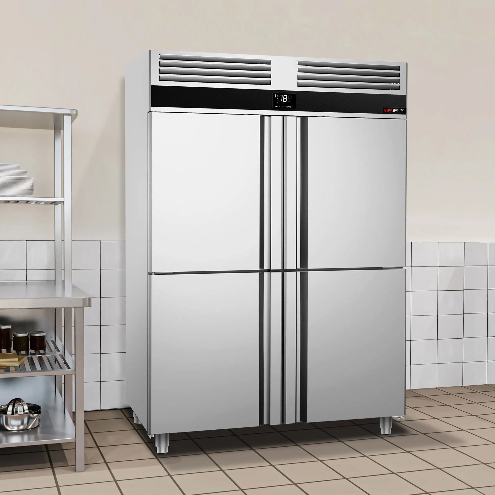 Морозильный шкаф GGM Gastro Premium TKSF1482T (Inox) - 12