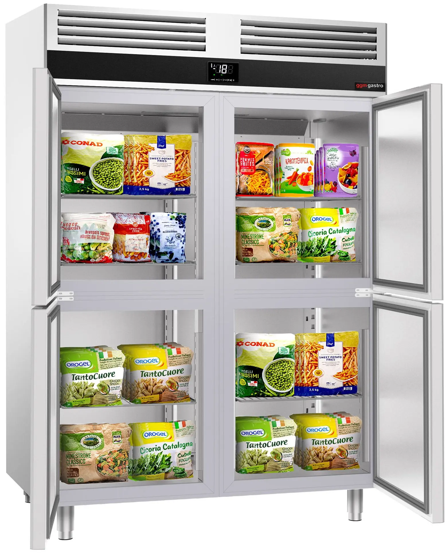 Морозильный шкаф GGM Gastro Premium TKSF1482T (Inox) - 4