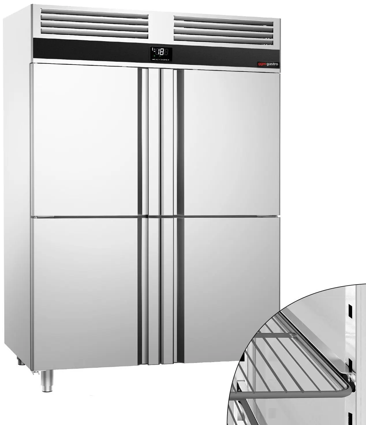 Морозильный шкаф GGM Gastro Premium TKSF1482T (Inox) - 10