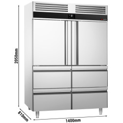 Морозильный шкаф GGM Gastro Premium TKSF1482TS (Inox) Thumb