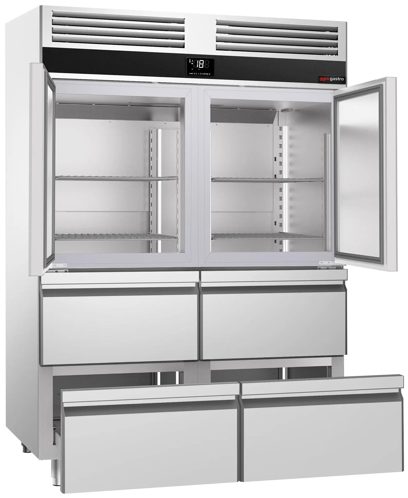 Морозильный шкаф GGM Gastro Premium TKSF1482TS (Inox) - 3