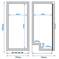 Dulap de congelare GGM Gastro Premium TKSS600HN (Inox) Thumb