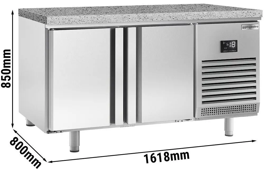 Masa congelatoare pentru panificaţie GGM Gastro BTGI168 (Inox) - 11