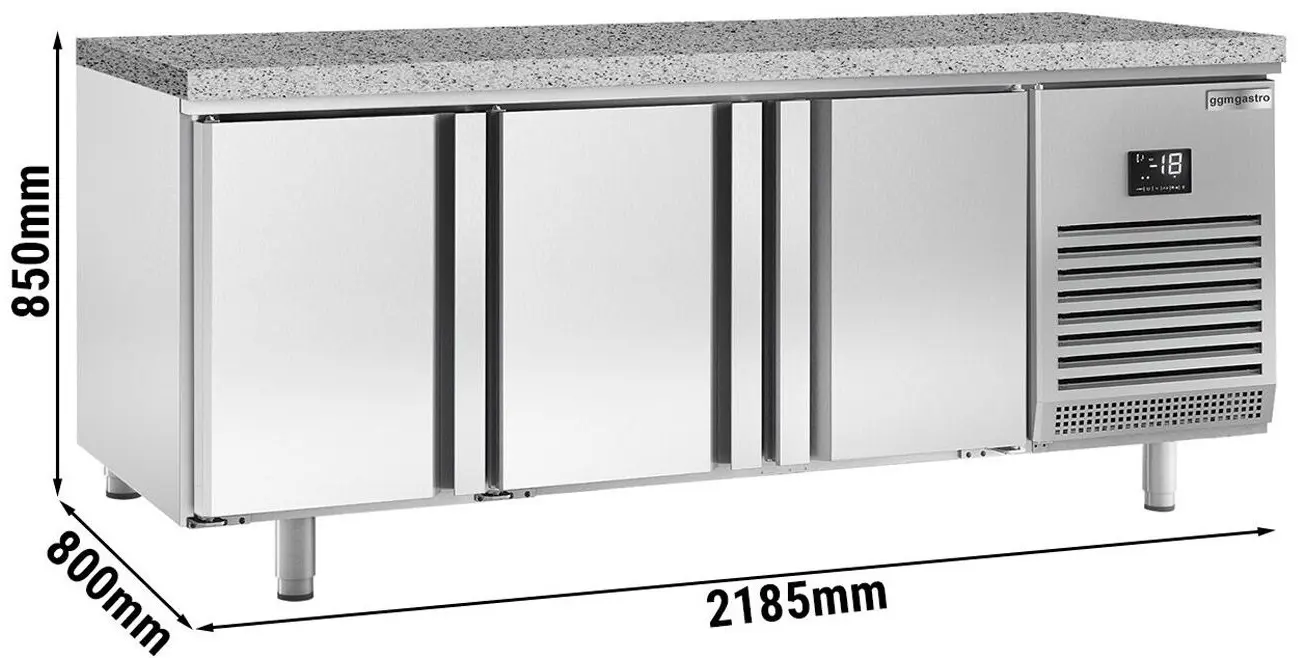 Masa congelatoare pentru panificaţie GGM Gastro BTGI228 (Inox) - 12