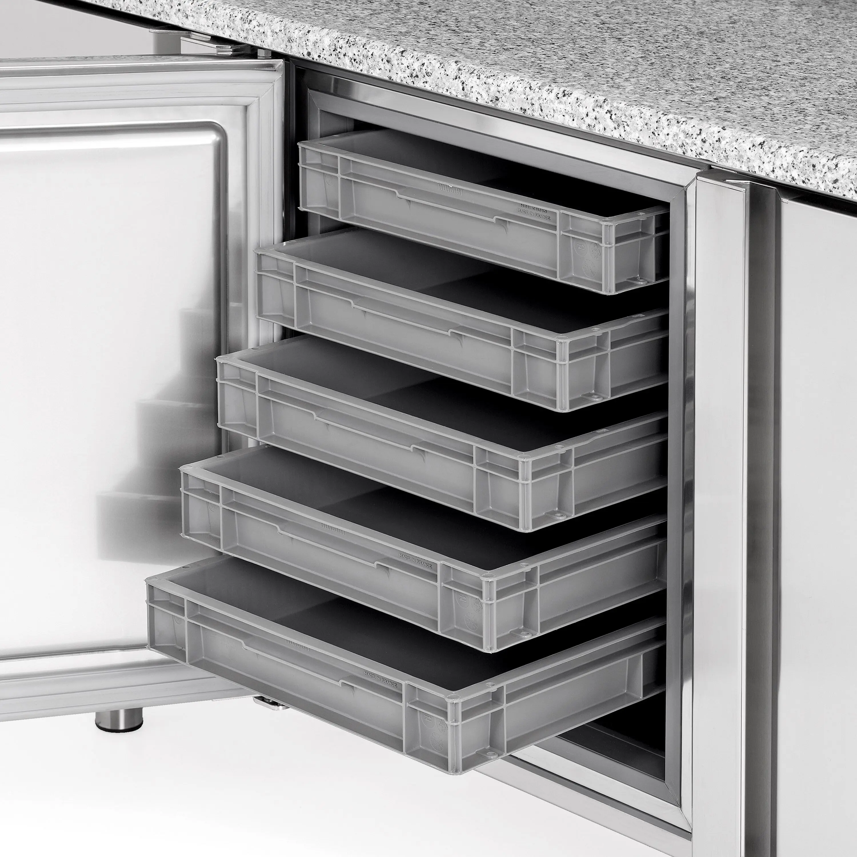 Masa congelatoare pentru panificaţie GGM Gastro BTGI228 (Inox) - 8