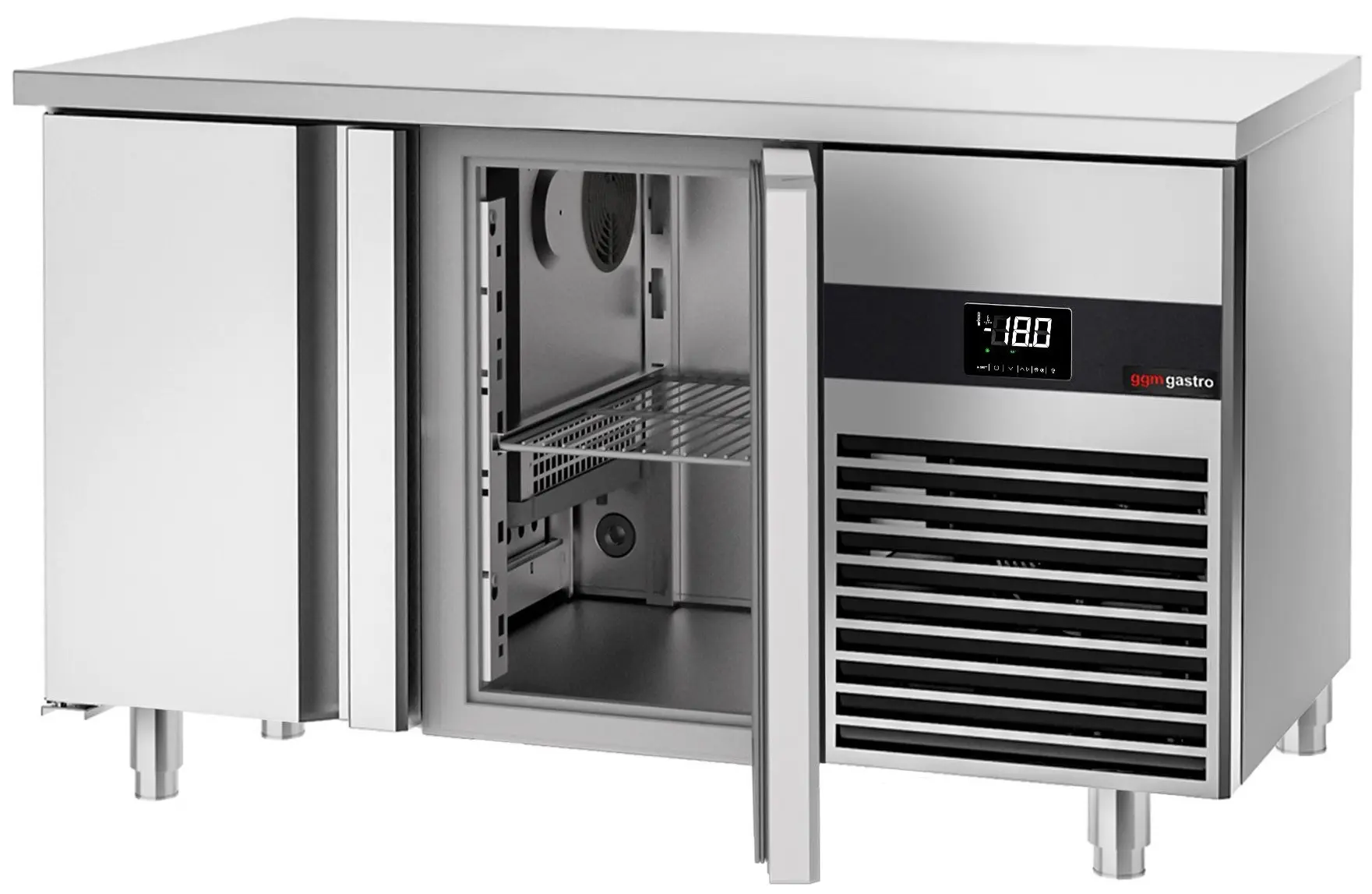 Masa congelatoare GGM Gastro GTF147ND-EF#SBG#SBW (Inox/White) - 3