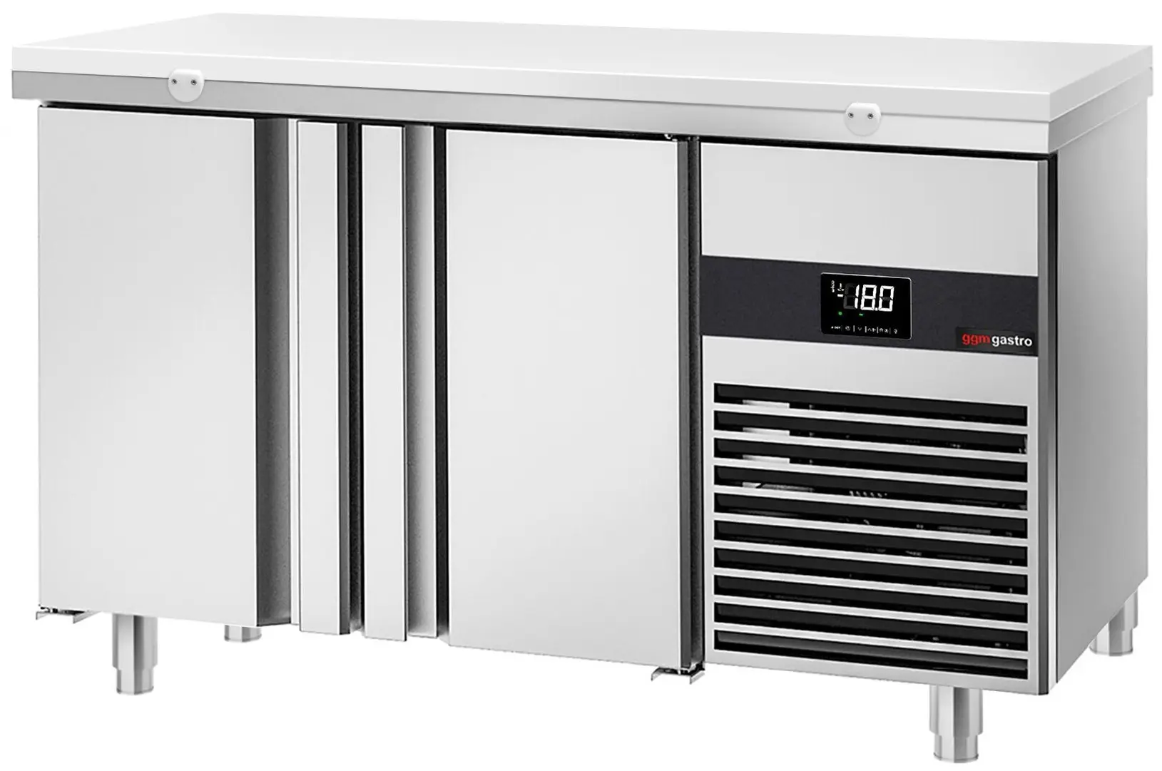 Masa congelatoare GGM Gastro GTF147ND-EF#SBG#SBW (Inox/White)