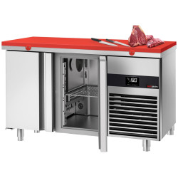 Морозильный стол GGM Gastro GTF147ND-EF#SBR (Inox/Red) Thumb