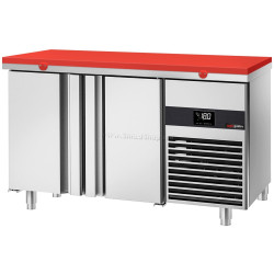 Masa congelatoare GGM Gastro GTF147ND-EF#SBR (Inox/Red)