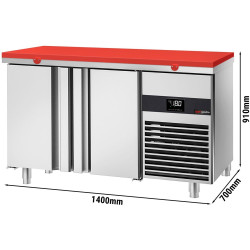 Морозильный стол GGM Gastro GTF147ND-EF#SBR (Inox/Red) Thumb