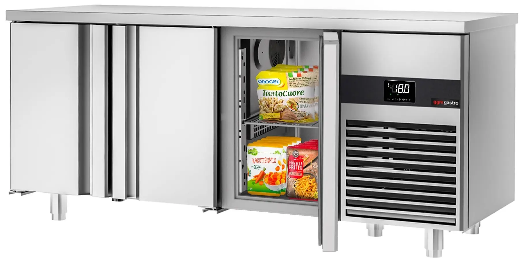 Masa congelatoare GGM Gastro GTF187ND-EF (Inox) - 2