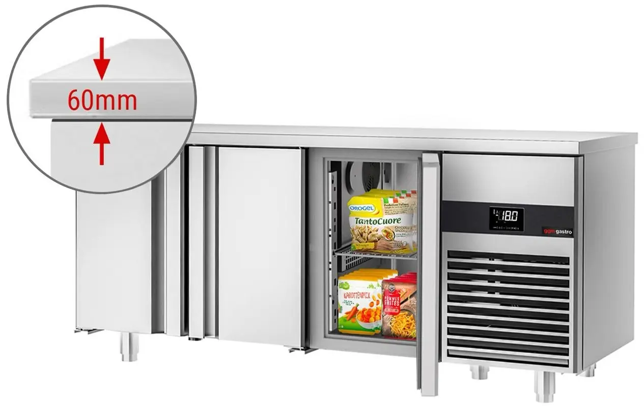 Masa congelatoare GGM Gastro GTF187ND-EF (Inox) - 3