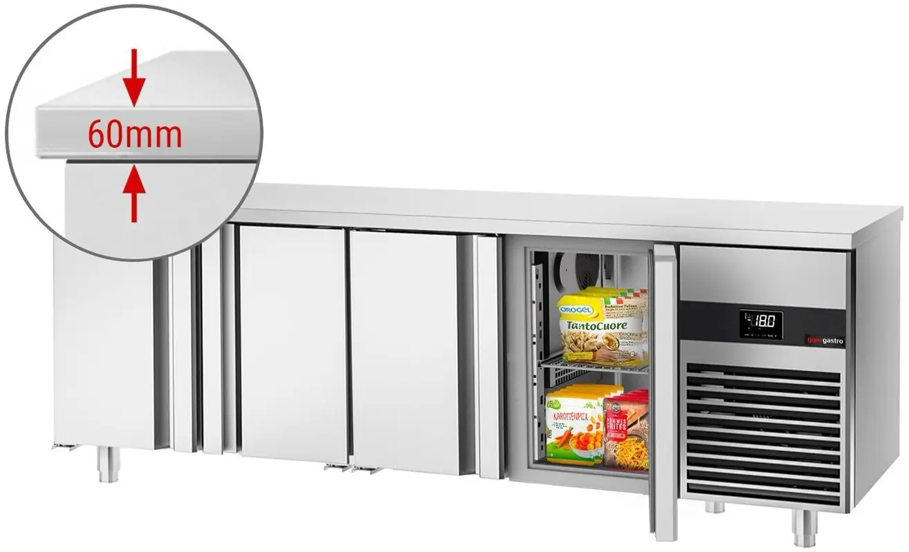 Masa congelatoare GGM Gastro GTF227ND-EF (Inox) - 3