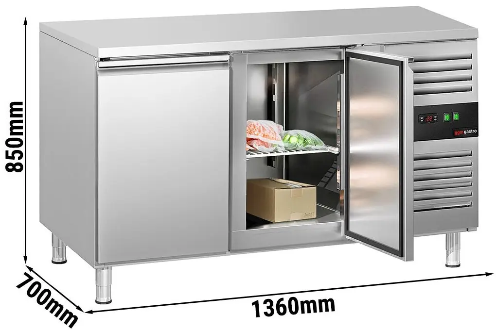 Masa congelatoare GGM Gastro GTS147ND (Inox) - 10
