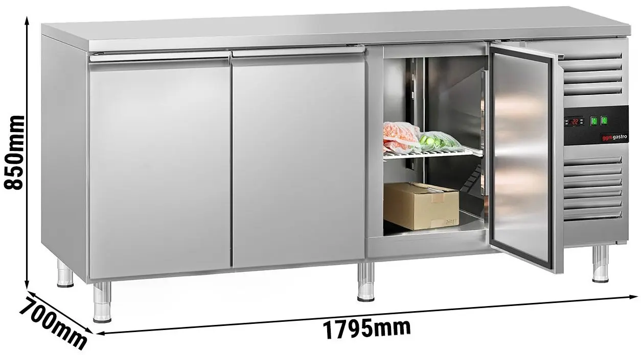 Masa congelatoare GGM Gastro GTS187ND (Inox) - 10