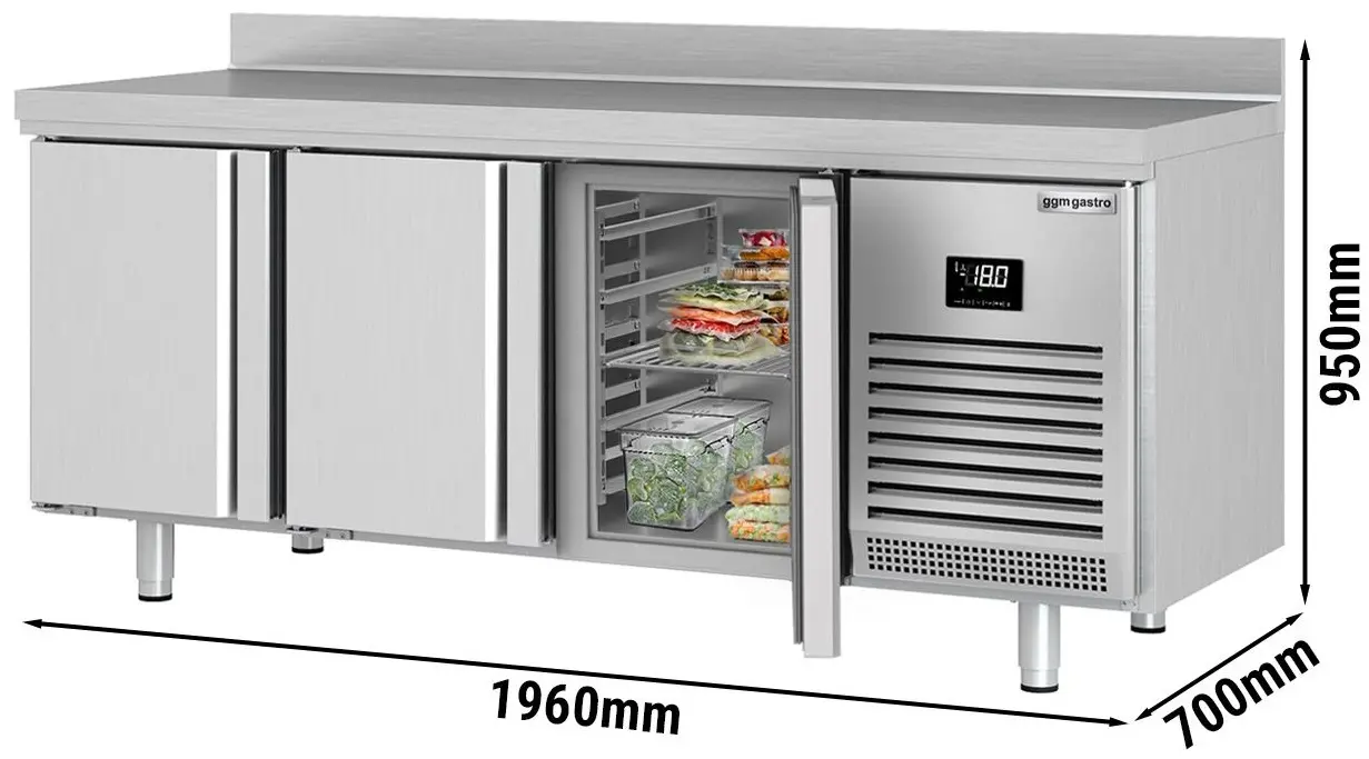 Masa congelatoare GGM Gastro TKI207 (Inox) - 7