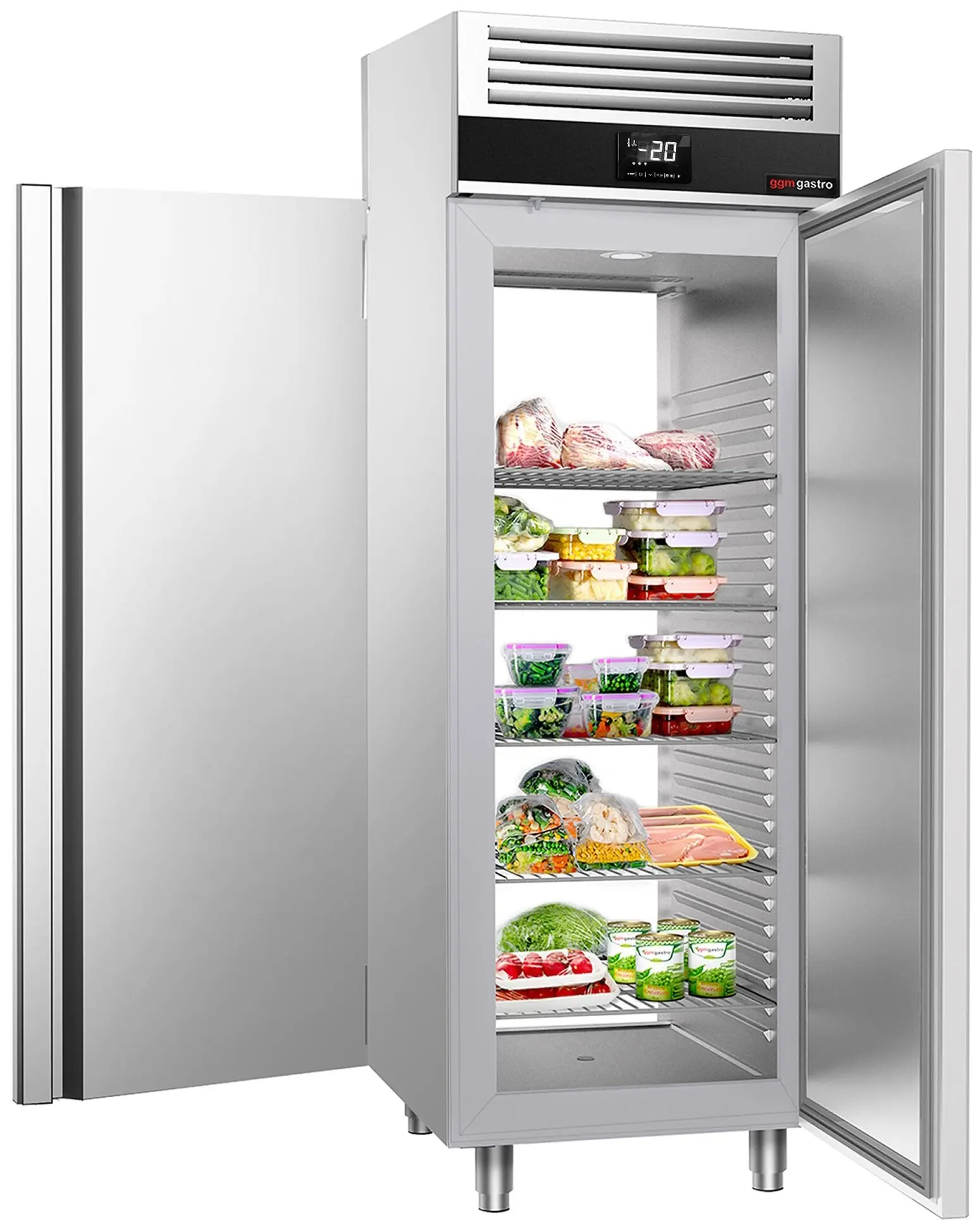 Dulap de congelare cu ușă de trecere GGM Gastro Premium TKSF700T2 (Inox) - 2