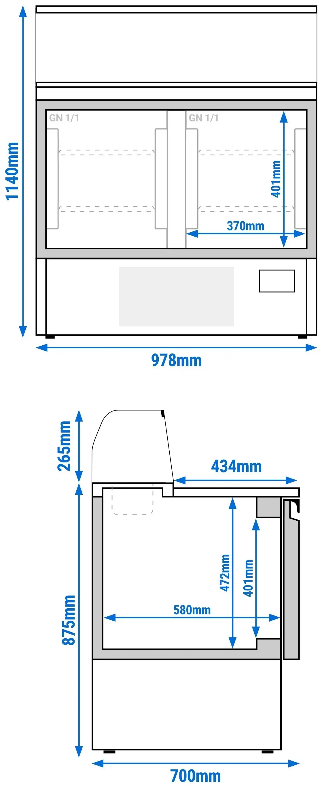 Saladeta GGM Gastro PZI107M (Inox) - 10