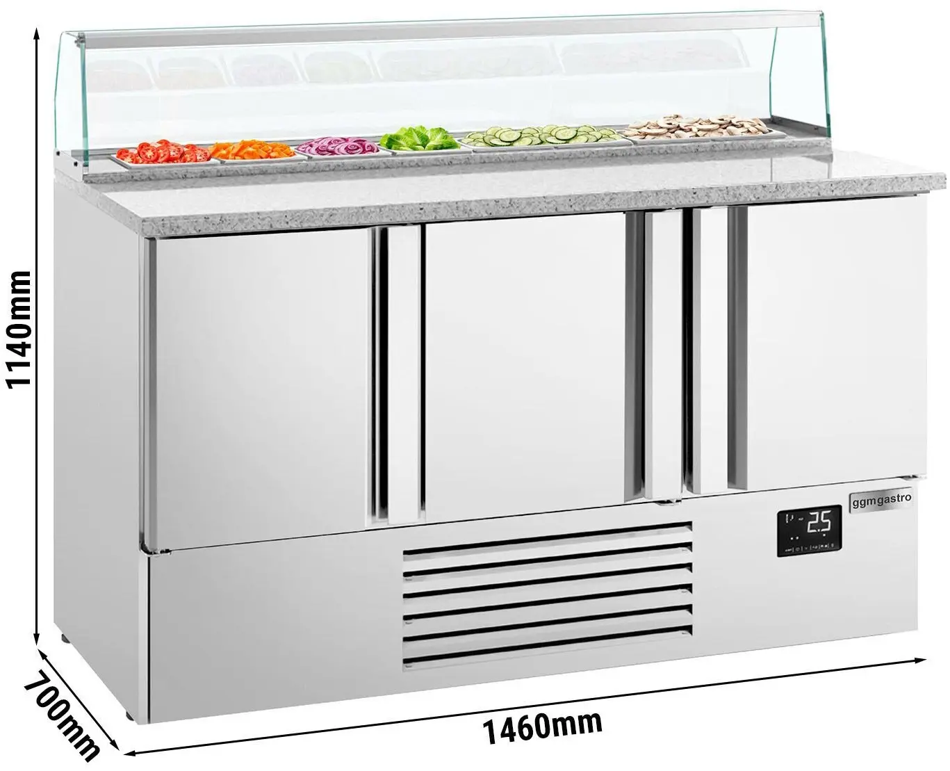 Saladeta GGM Gastro PZI157M (Inox) - 9