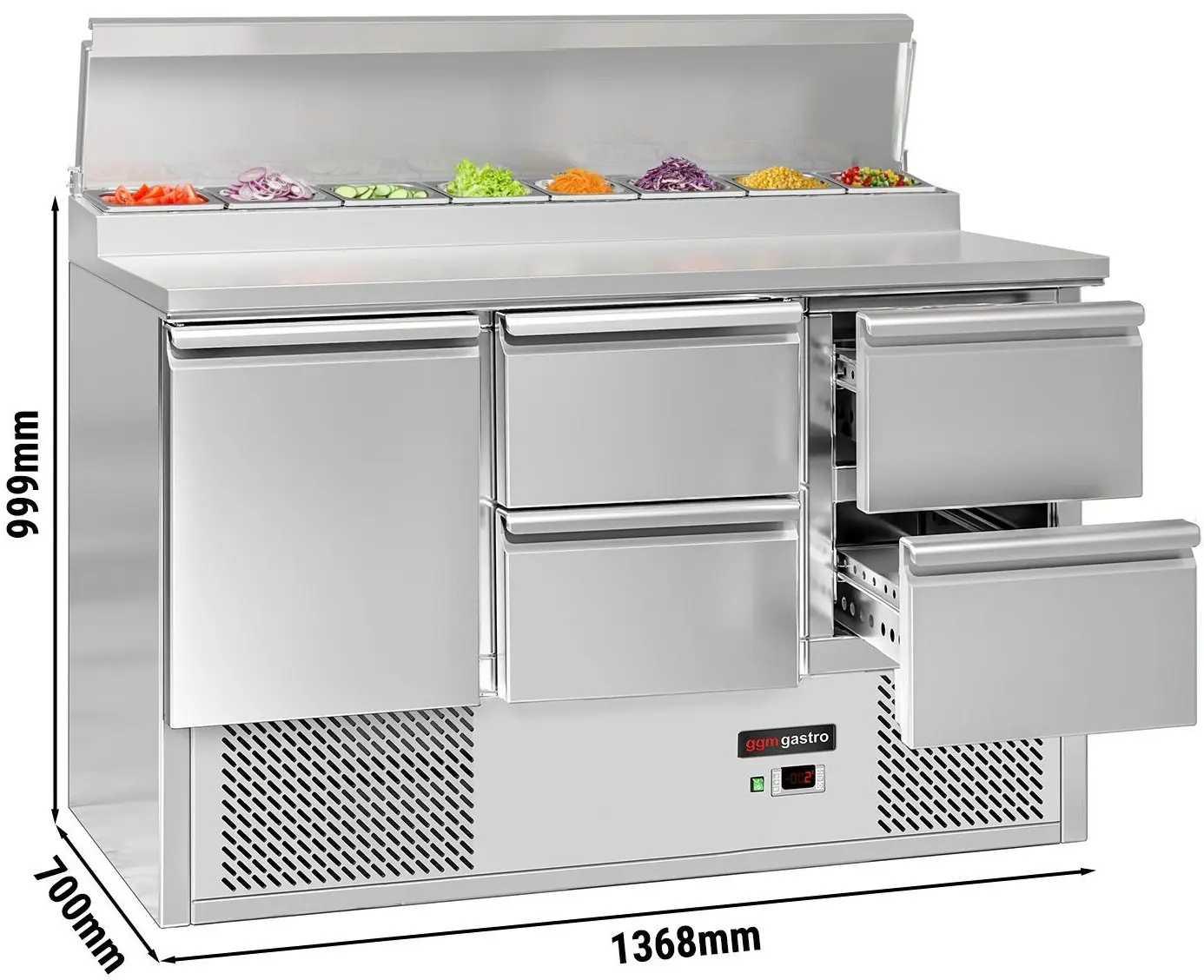 Saladeta GGM Gastro SAG147AND#2#SBG1212#07 (Inox) - 13
