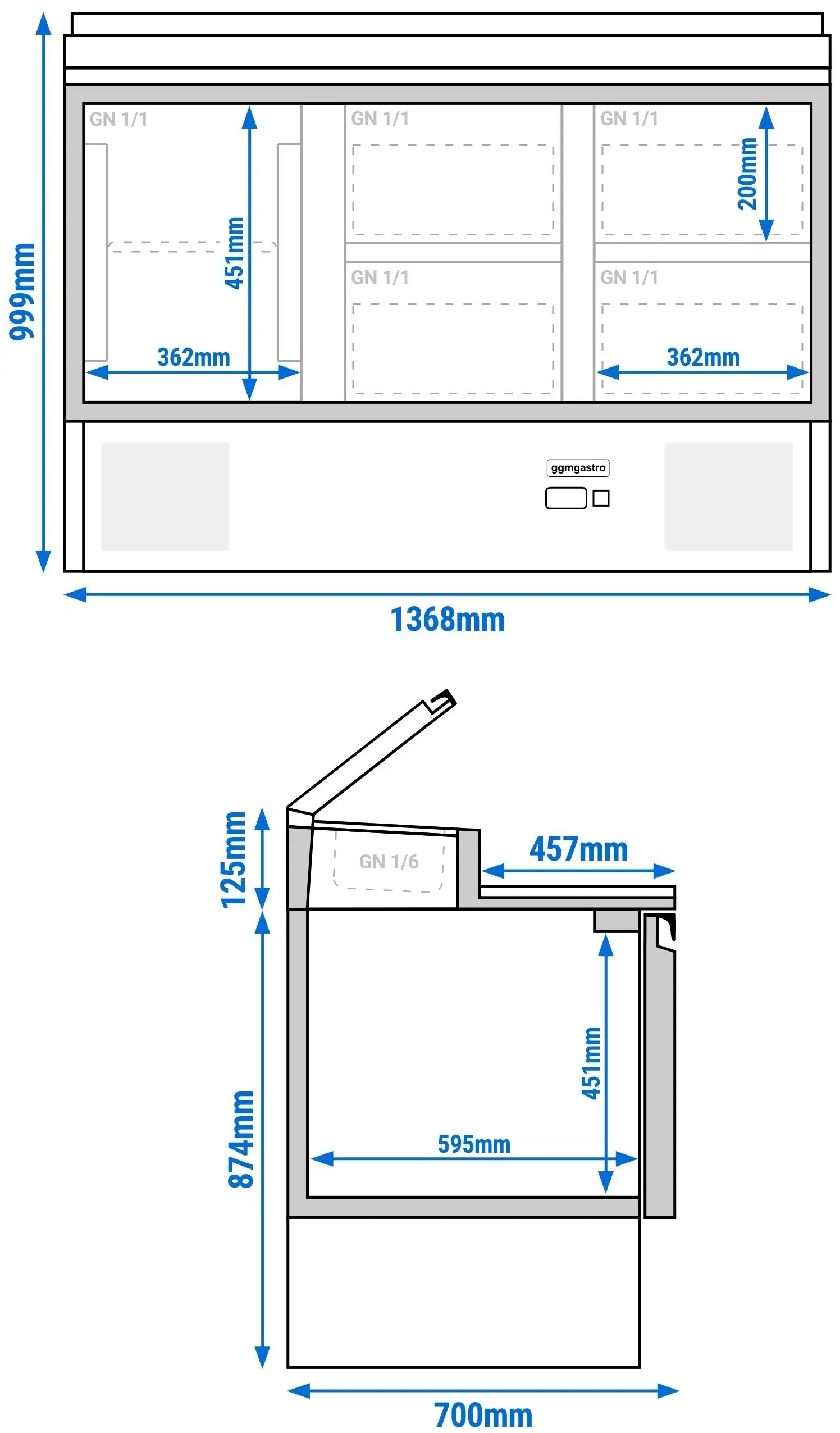 Saladeta GGM Gastro SAG147AND#2#SBG1212#07 (Inox) - 14
