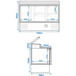Saladeta GGM Gastro SAG147AND#2#SBG1212 (Inox) Thumb