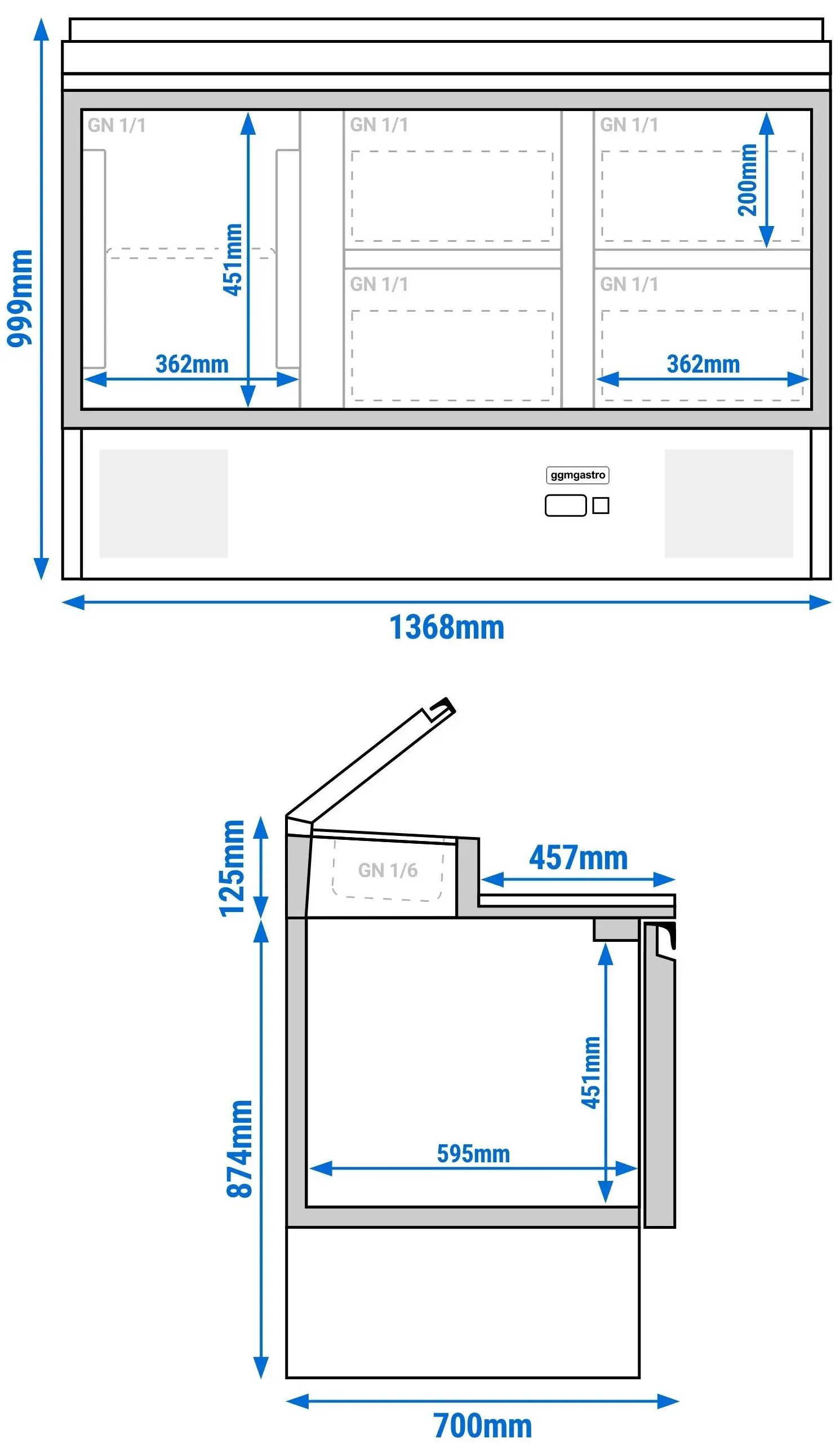 Saladeta GGM Gastro SAG147AND#2#SBG1212 (Inox) - 14