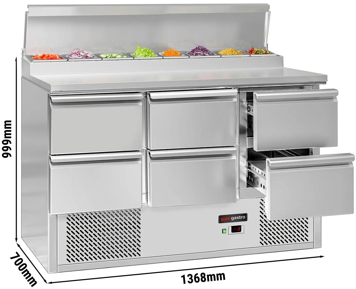 Saladeta GGM Gastro SAG147AND#3#SBG1212#07 (Inox) - 12