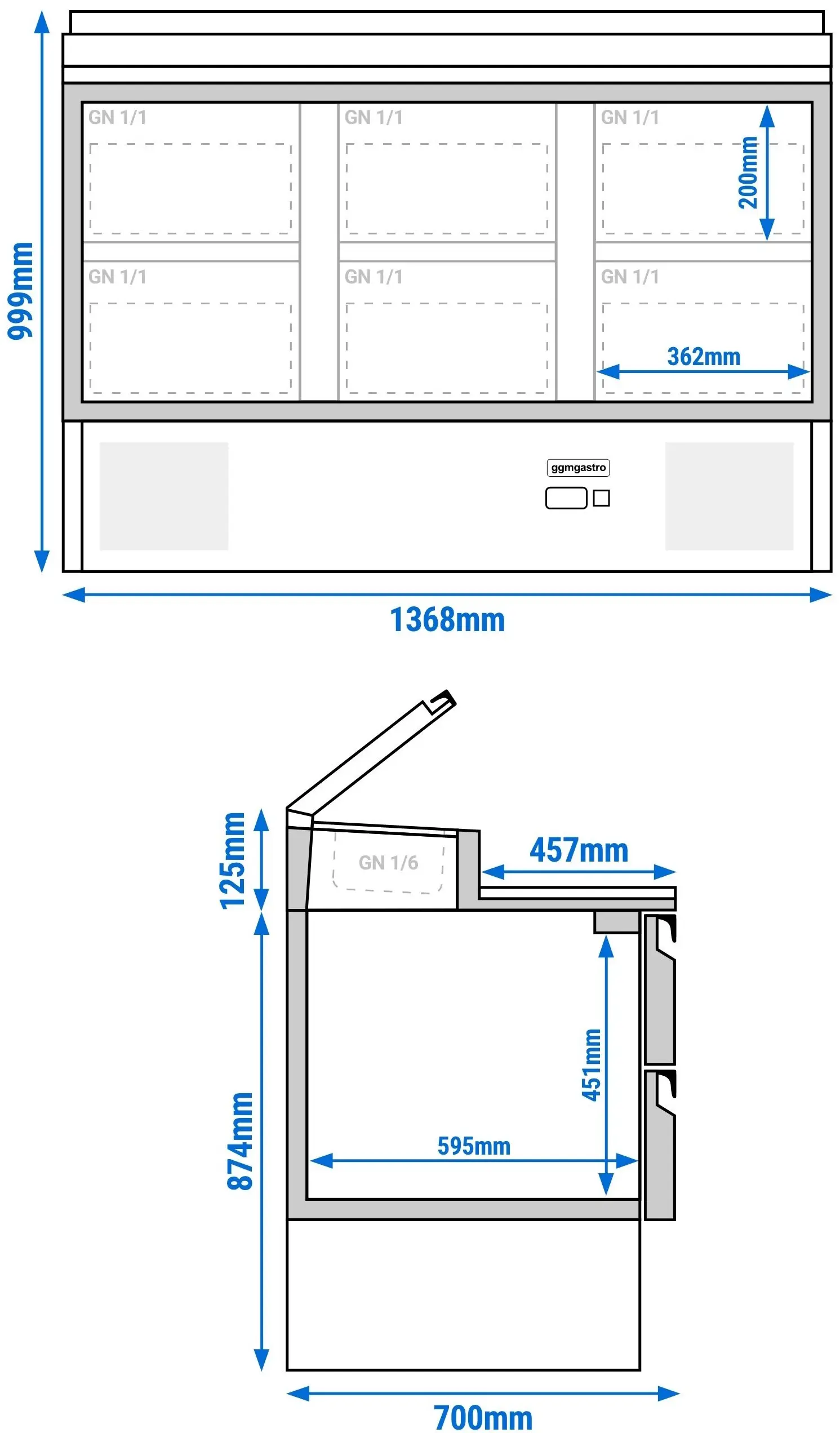 Saladeta GGM Gastro SAG147AND#3#SBG1212#07 (Inox) - 13