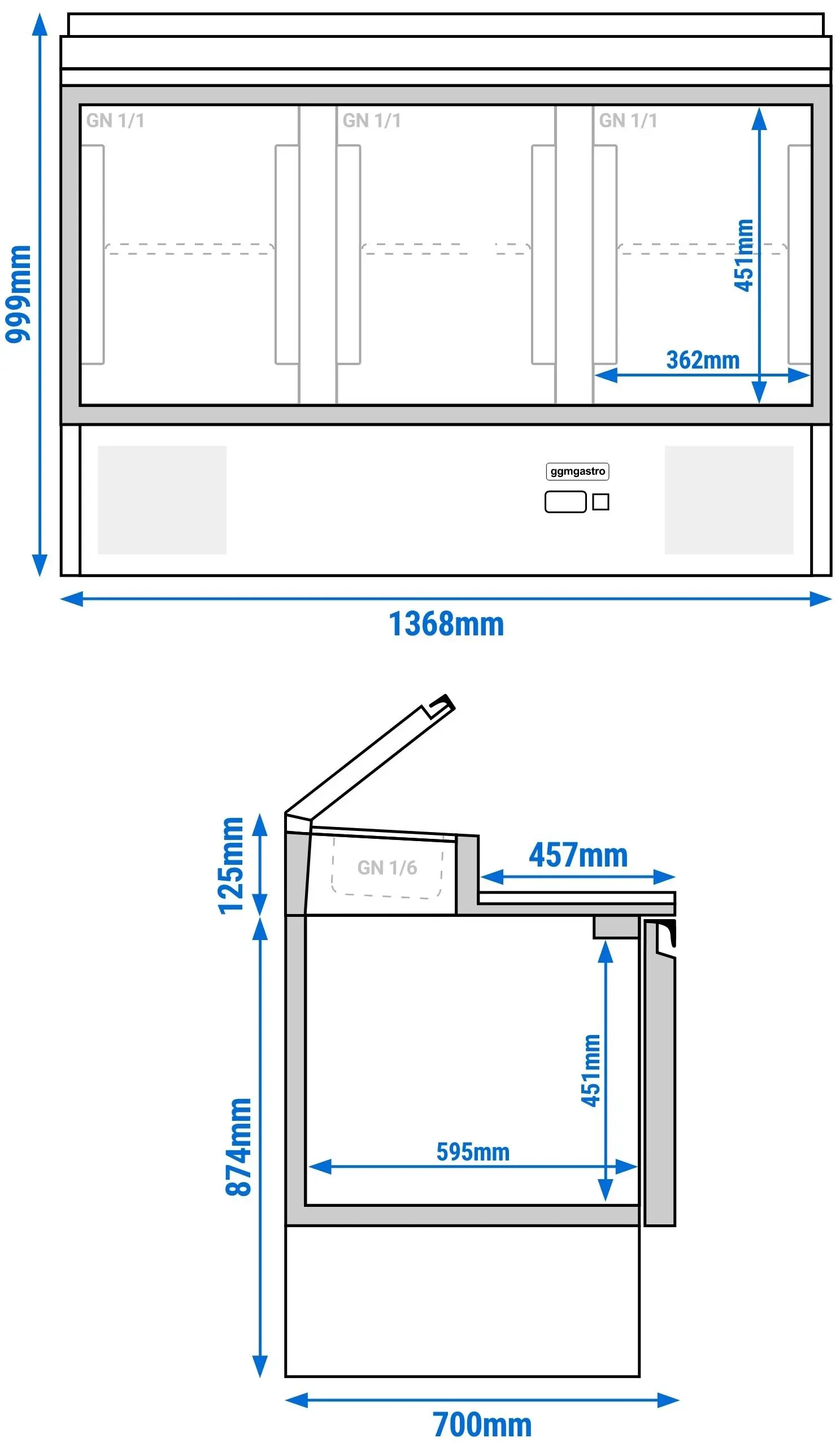 Саладетта GGM Gastro SAG147AND (Inox) - 16