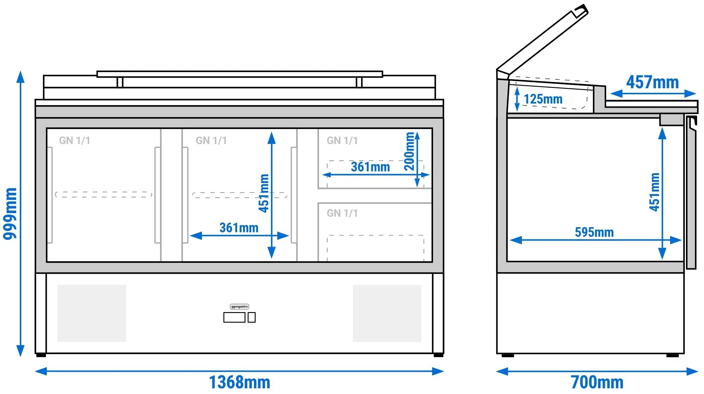 Saladeta GGM Gastro SAG147AND#SBG1212#07 (Inox) - 15