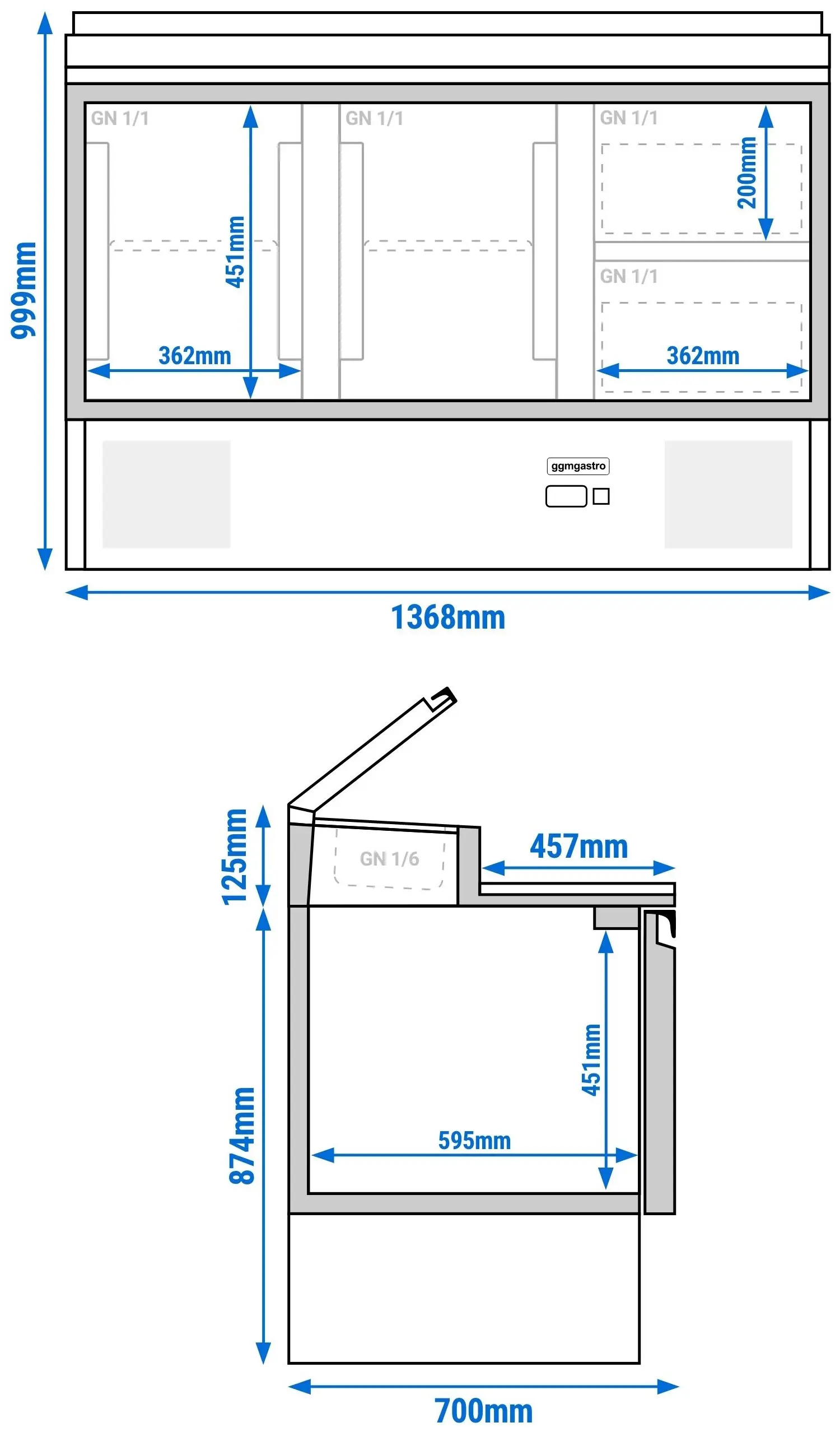 Saladeta GGM Gastro SAG147AND#SBG1212 (Inox) - 15