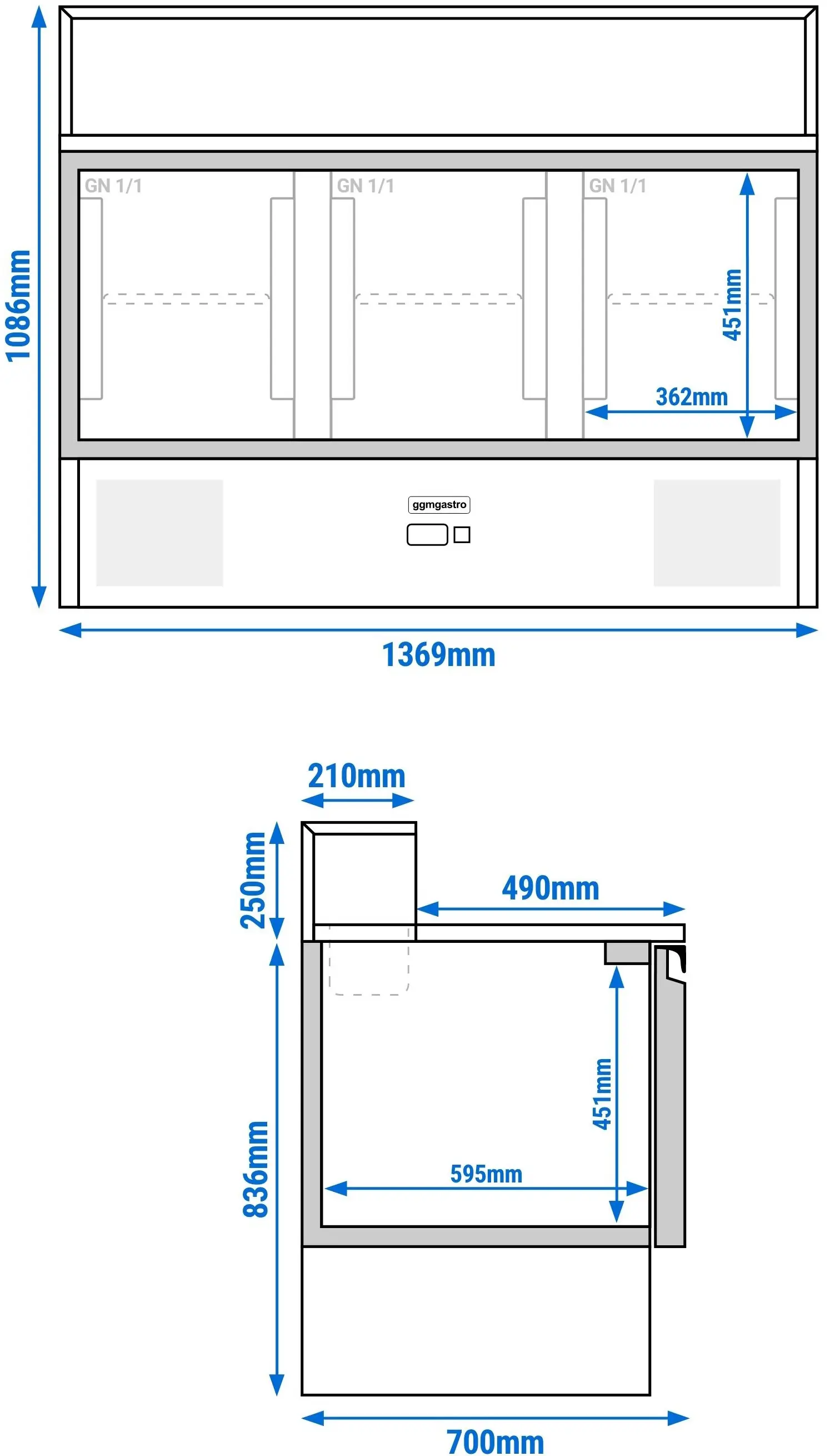 Саладетта GGM Gastro SAG147GND (Inox) - 13