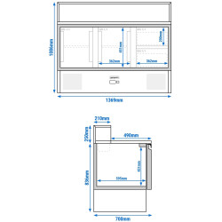 Саладетта GGM Gastro SAG147GND#SBG1212 (Inox) Thumb