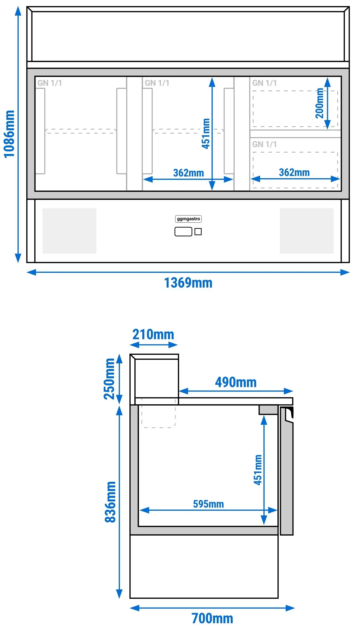 Саладетта GGM Gastro SAG147GND#SBG1212 (Inox) - 13