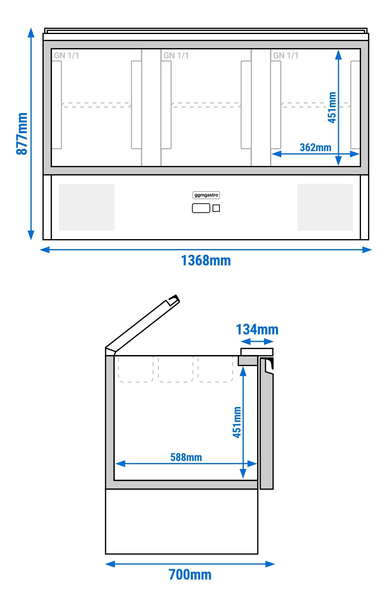 Саладетта GGM Gastro SAG147ND#07 (Inox) - 14
